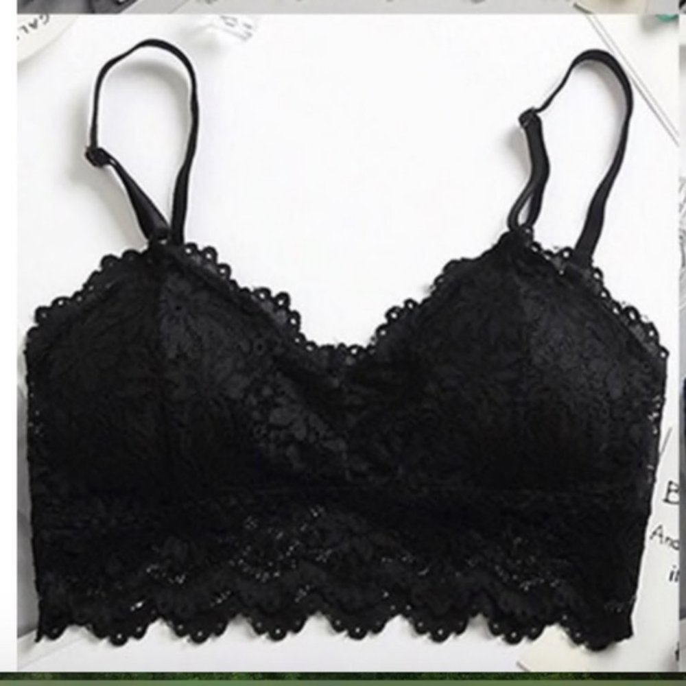 NEW! lace bralettes, fits chest sizes A-C, 1 bra - Picture 9 of 14